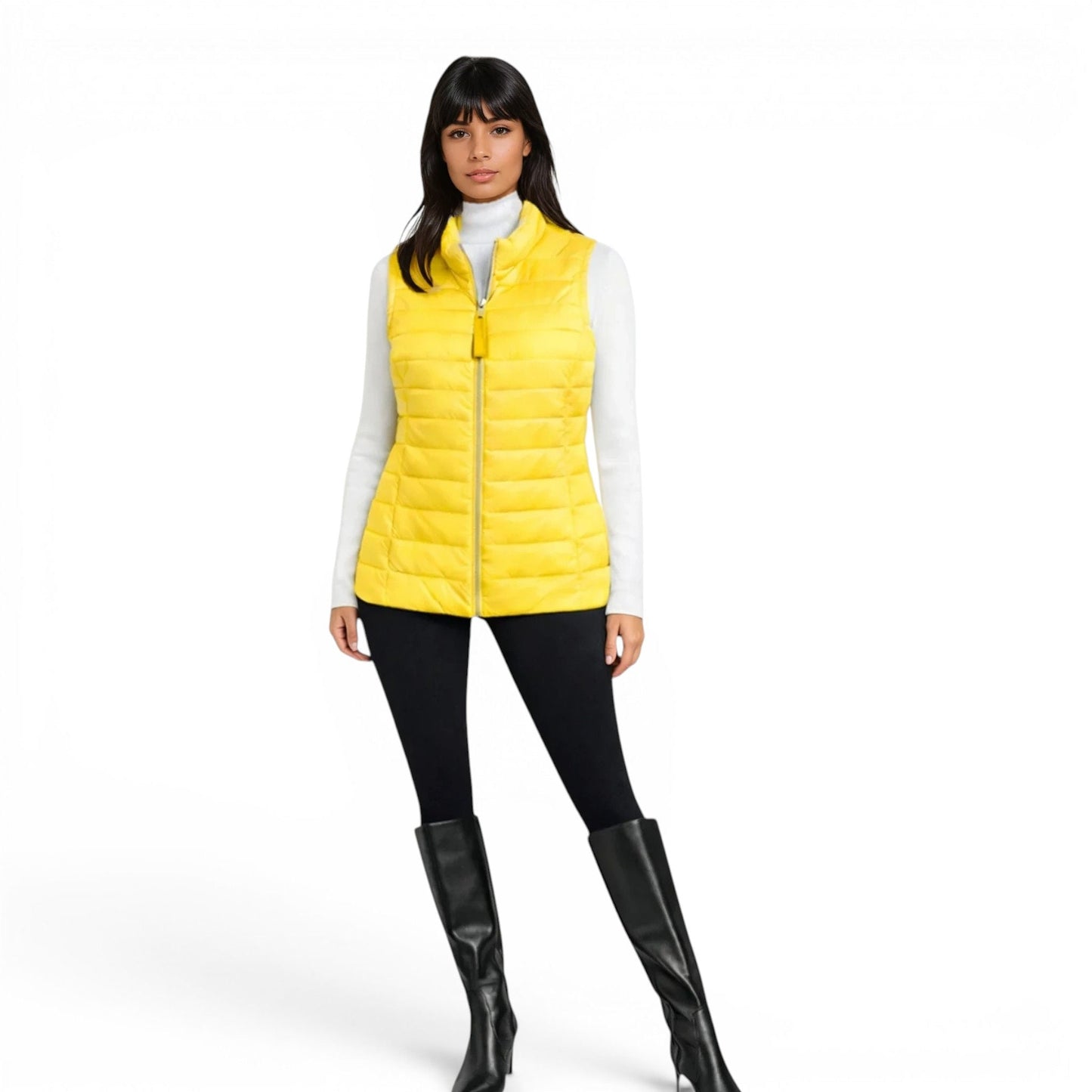 Lamb Leather Puffer Vest