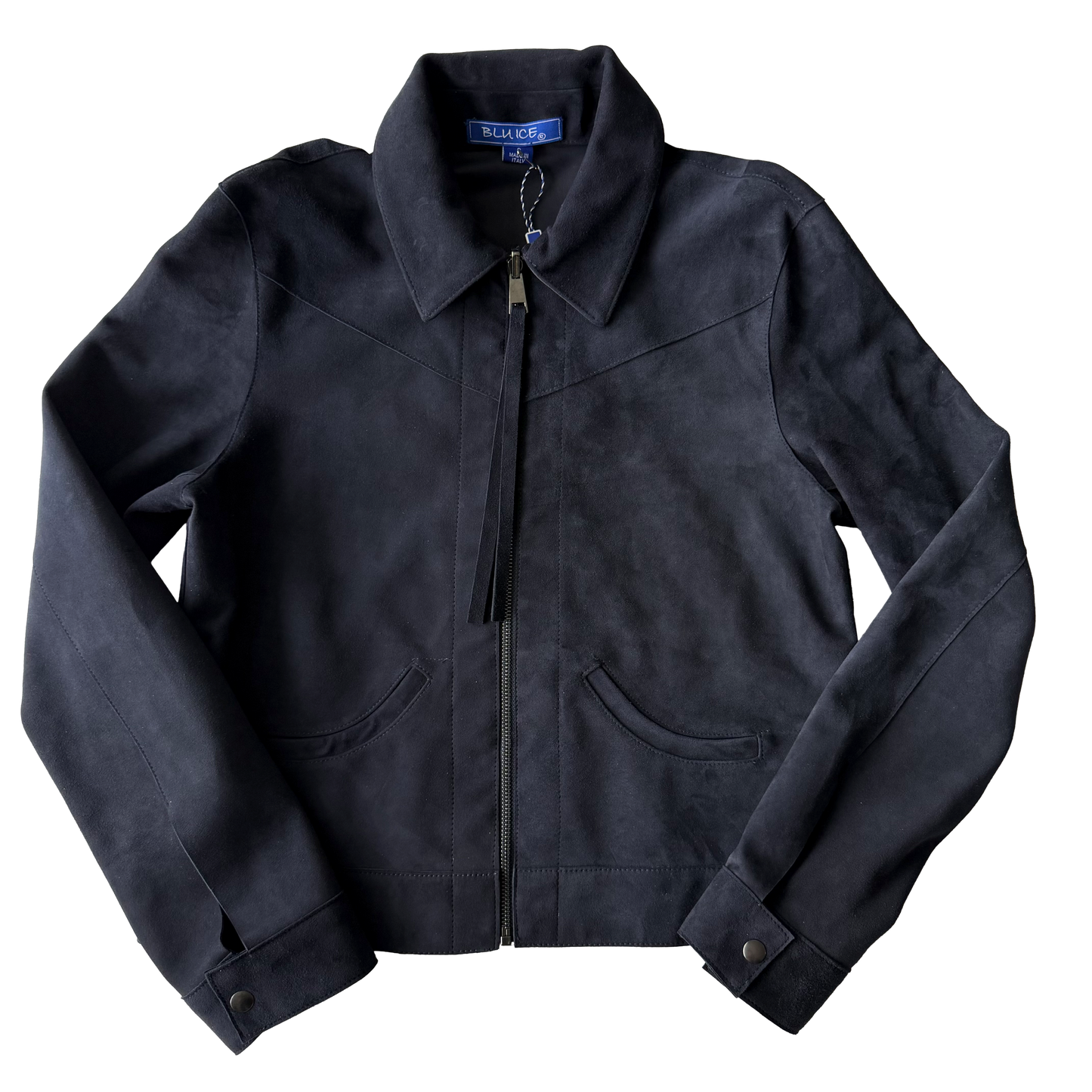 Reversible Bomber Suede Jacket
