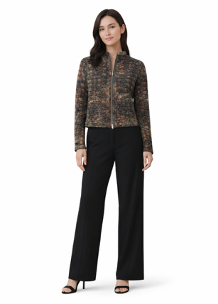 <P>199P<BR> LAMB LEATHER HAND PAINTED WASHED JACKET </P>