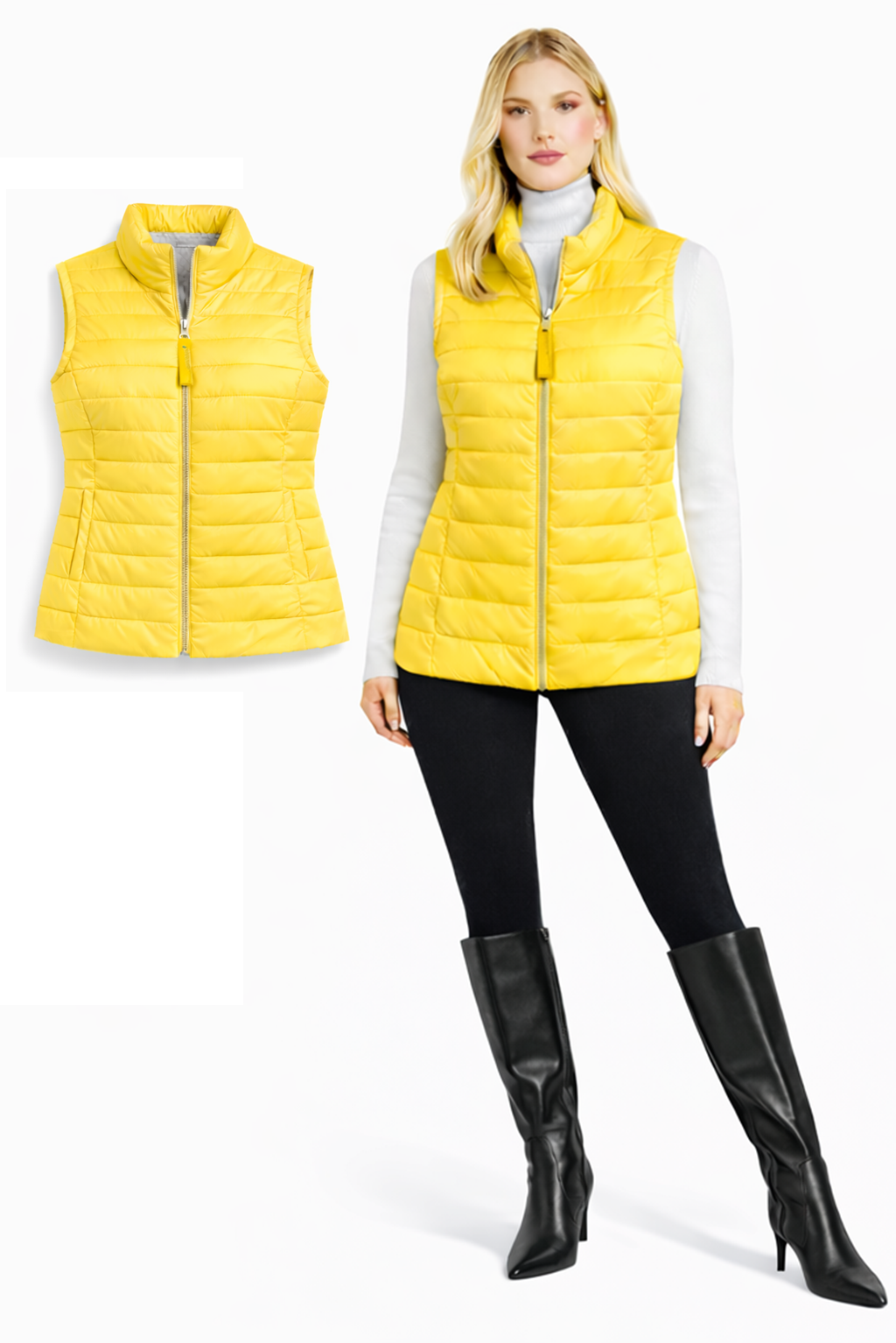 <P>3251<BR> LAMB LEATHER PUFFER VEST </P>