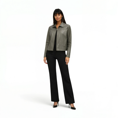 Lamb Leather Two Pocket Jacket