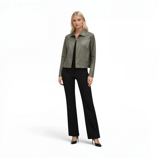 Lamb Leather Two Pocket Jacket