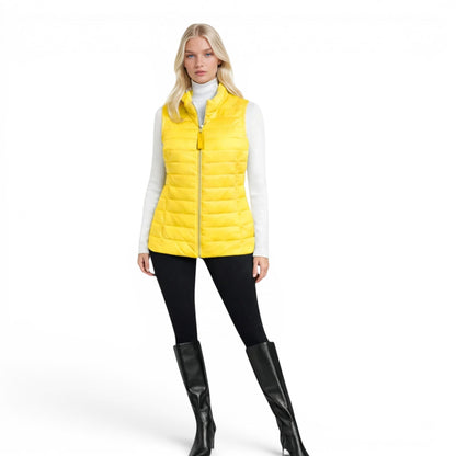 Lamb Leather Puffer Vest