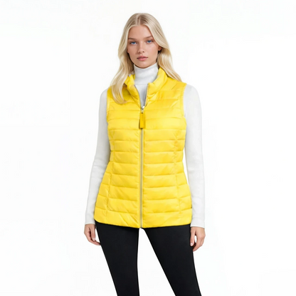 Lamb Leather Puffer Vest