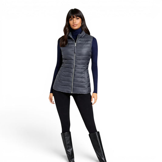 Lamb Leather Puffer Vest
