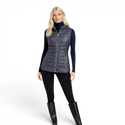 Lamb Leather Puffer Vest