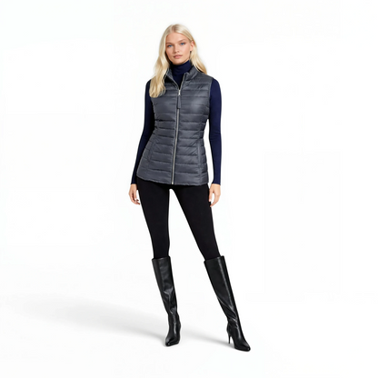 Lamb Leather Puffer Vest