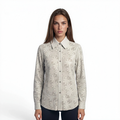 Perforated Lamb Leather Shirt