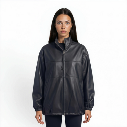 3/4 Long Lamb Leather Jacket