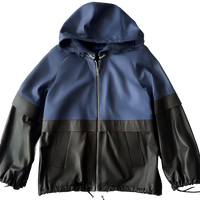 <P>FONTANA<BR> COLOR BLOCKED 3/4 BOMBER LAMB LEATHER JACKET</P>
