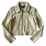<P>904<BR>  LAMB LEATHER TRIM KNIT JACKET (ADDITIONAL COLORS)</P>