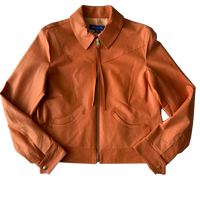<P>3236<BR> CUT & STITCH TWO POCKET BOMBER LAMB LEATHER JACKET (ADDITIONAL COLORS)</P>