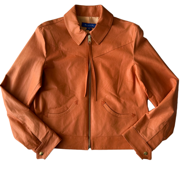 <P>3236<BR> CUT & STITCH TWO POCKET BOMBER LAMB LEATHER JACKET (ADDITIONAL COLORS)</P>