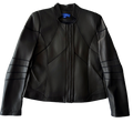 <P>ISABELLA<BR> CUTWORK STITCHED BOMBER LAMB LEATHER JACKET</P>