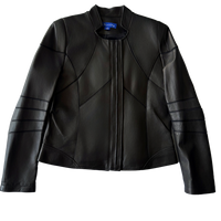 <P>ISABELLA<BR> CUTWORK STITCHED BOMBER LAMB LEATHER JACKET</P>