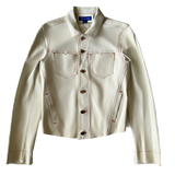 <P>3250<BR> STITCHED TWO POCKET LAMB LEATHER JEAN JACKET (ADDITIONAL COLORS)</P>