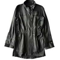 <P>2323<BR> CRINKLE LAMB LEATHER 3/4 JACKET</P>