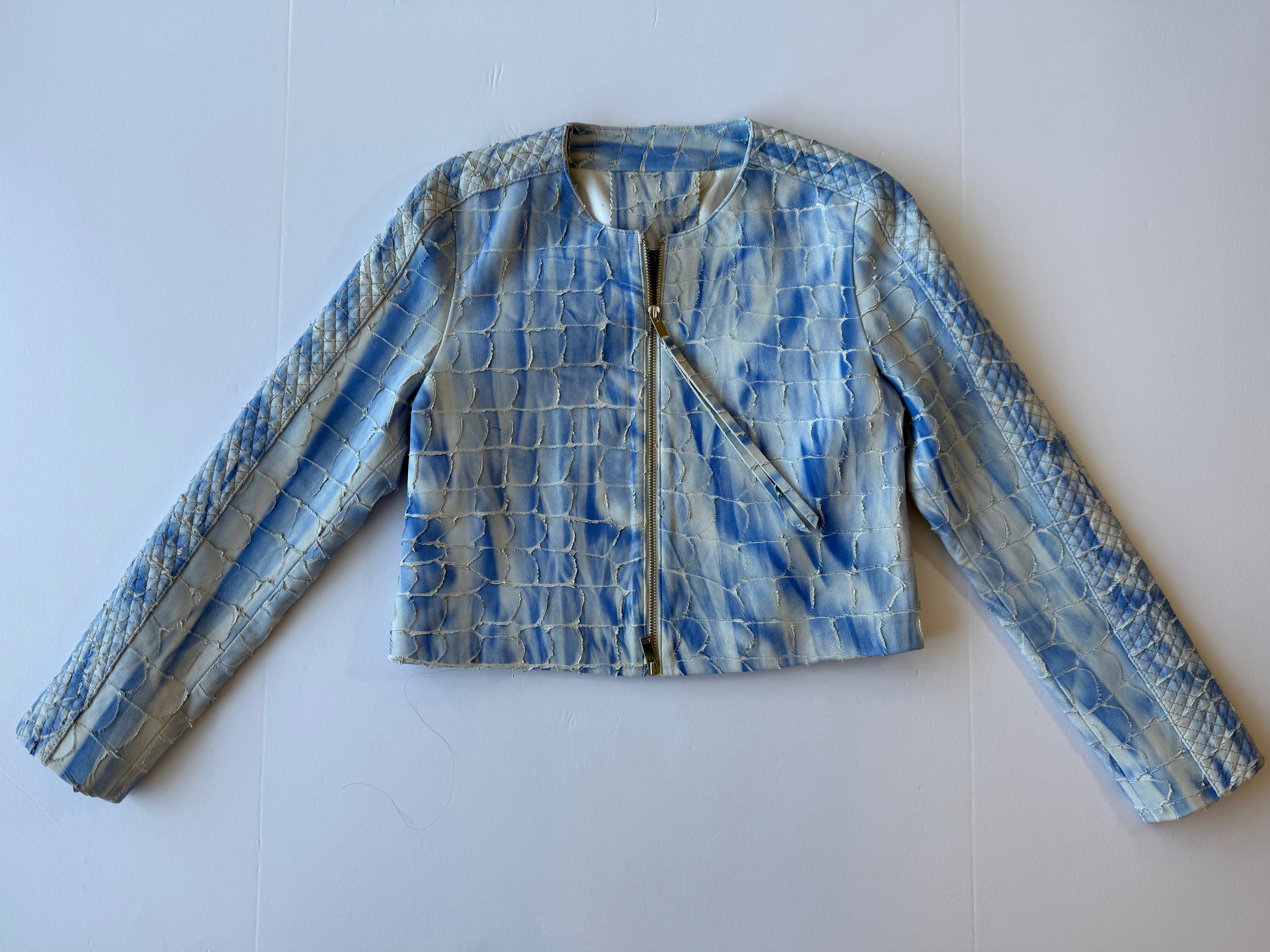 <P>2324HP<BR> LAMB LEATHER HAND PAINTED STITCHED JACKET </P>