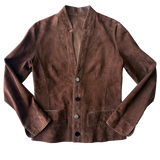 <P>31180R<BR> SUEDE REVERSIBLE CARDIGAN (ADDITIONAL COLORS)</P>