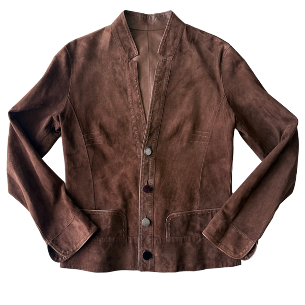 <P>31180R<BR> SUEDE REVERSIBLE CARDIGAN (ADDITIONAL COLORS)</P>