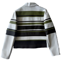 <P>CHIARA<BR> COLOR BLOCK LAMB LEATHER BOMBER (ADDITIONAL COLORS)</P>
